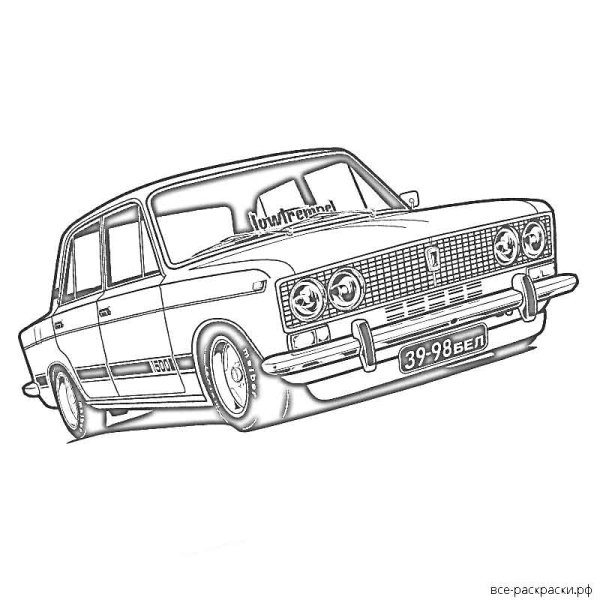 ВАЗ 2106 гоночная сзади