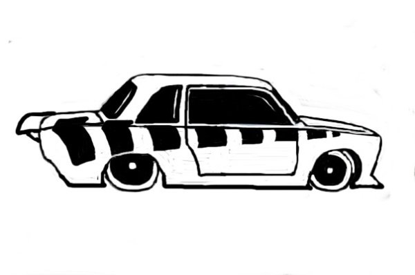 Дрифт ВАЗ 2107 чертёж