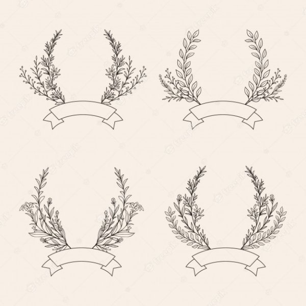 Венок рисование туториал