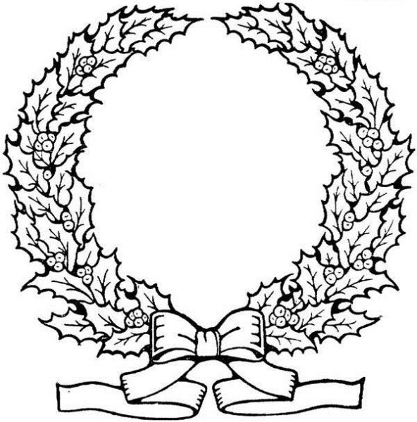 Трафарет венка