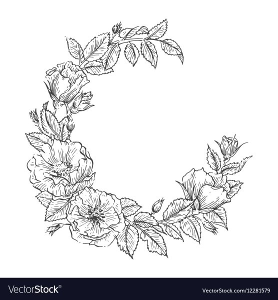 Венок из цветов Графика