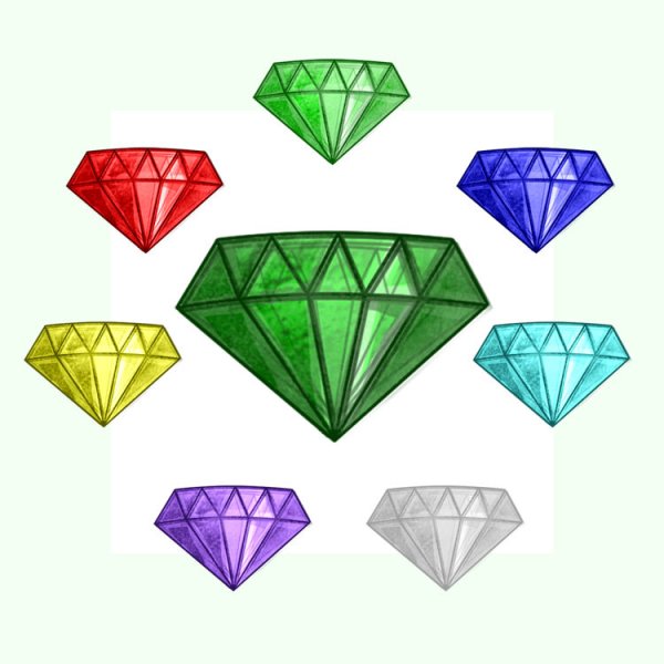 Изумруды хаоса из Соника раскраска