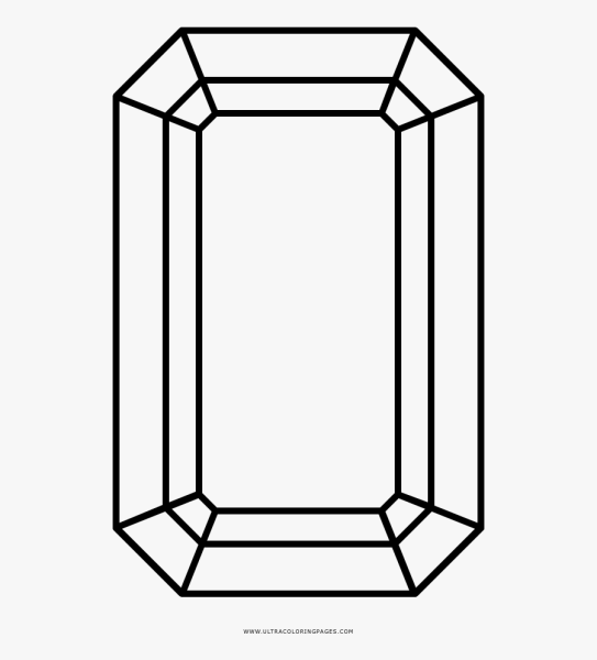 Изумруд трафарет