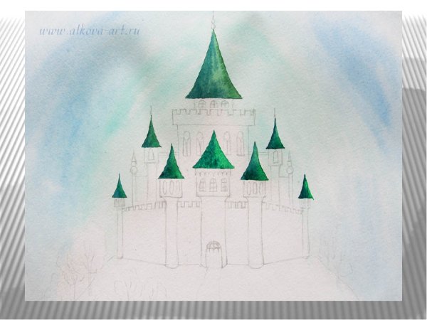 Изумрудный город рисунок