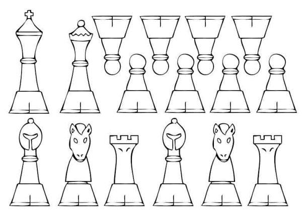 Бумажные шахматные фигуры