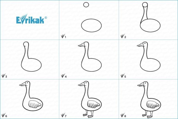 Как рисовать гуся поэтапно для детей