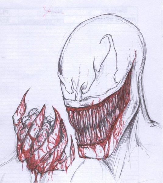 Веном рисовка