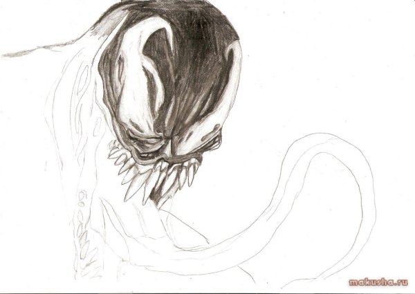Поэтапное рисование Венома