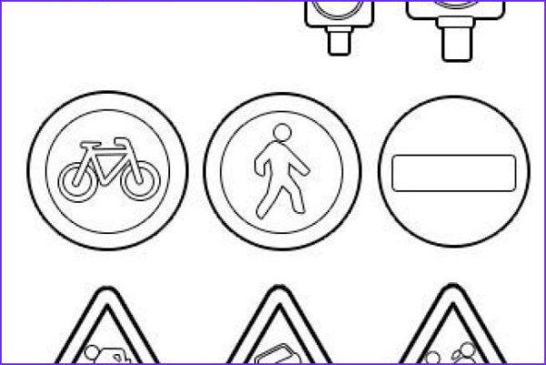 Макеты дорожных знаков для детей
