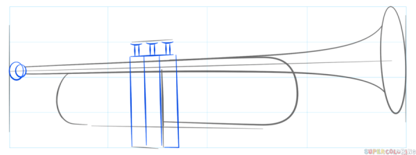 Рисунок трубы пошагово
