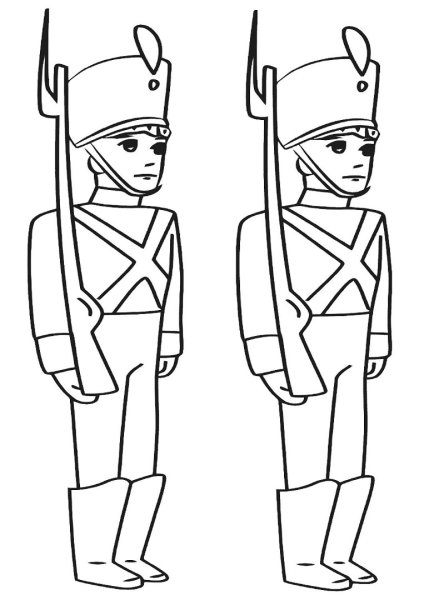Стойкий оловянный солдатик раскраска