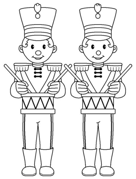 Деревянные солдатики раскраска