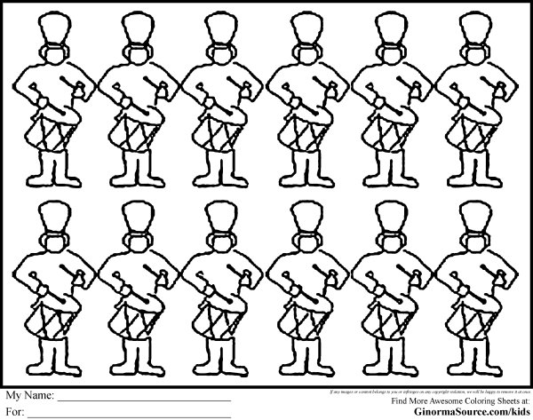 Марш раскраска