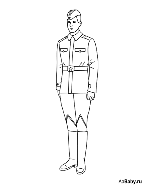 Солдат рисунок карандашом