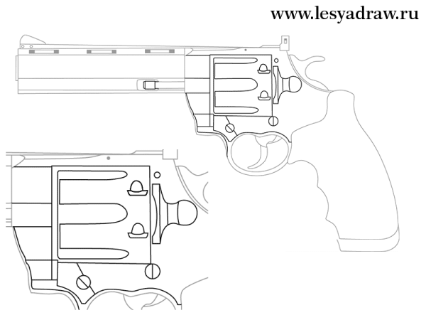 Револьвер r8 чертеж