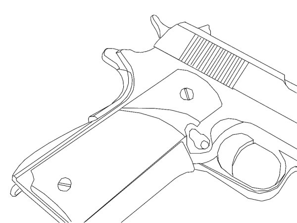 Кольт 1911 рисунок