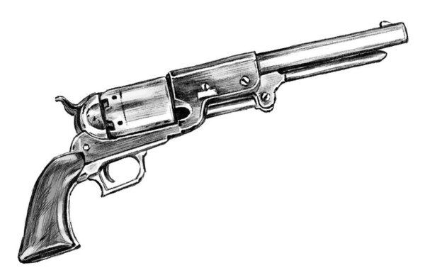 Кольт Уолкер чертёж