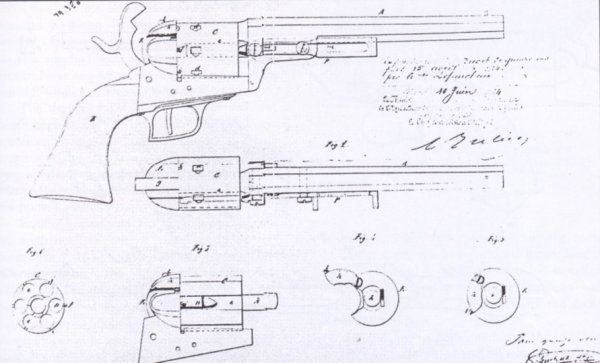 Кольт револьвер 1851 чертёж