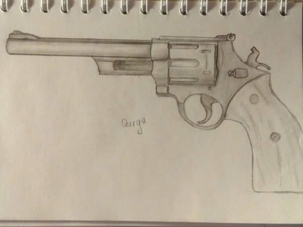 Револьвер карандашом
