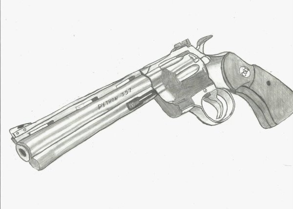 Револьвер карандашом