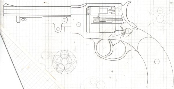 Револьвер Магнум чертеж