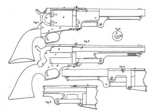 Colt Paterson 1836 чертеж
