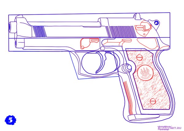 Беретта 92 рисунок