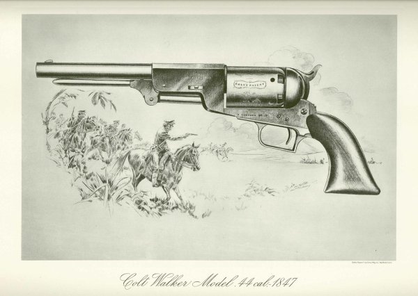 Револьвер Кольт Уолкер чертежи