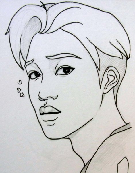 Портрет Кая из Ехо карандашом
