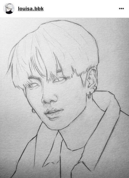 БТС рисунки карандашом для начинающих