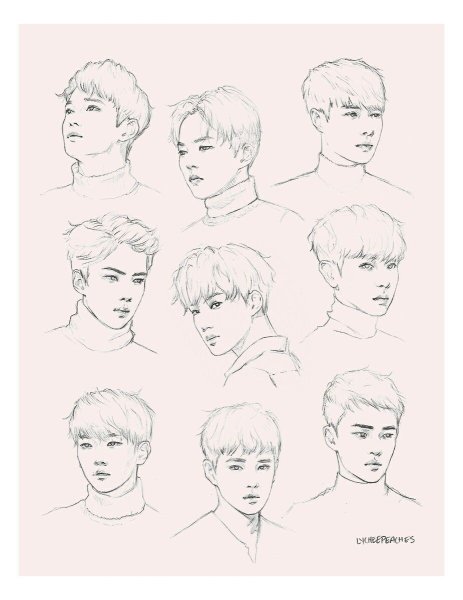 Группа EXO рисунки