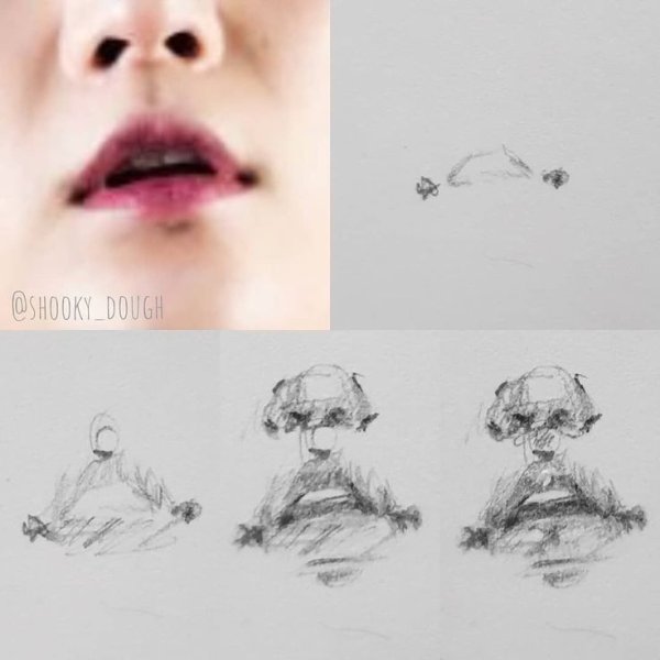 Нос БТС рисунок