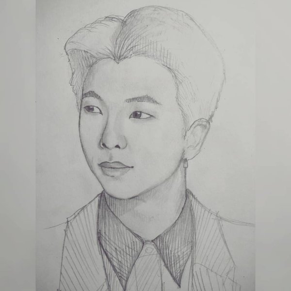 БТС для срисовки Намджун