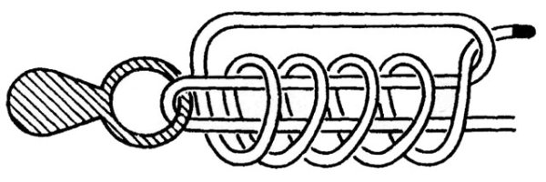 Узел для привязывания якоря