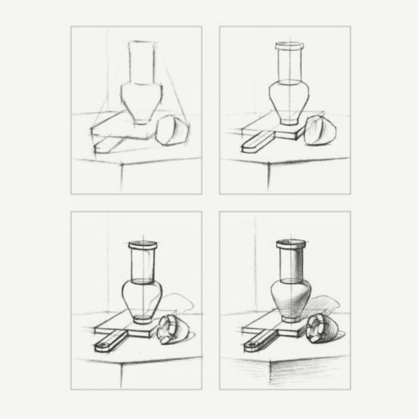 Трактор поэтапное рисование