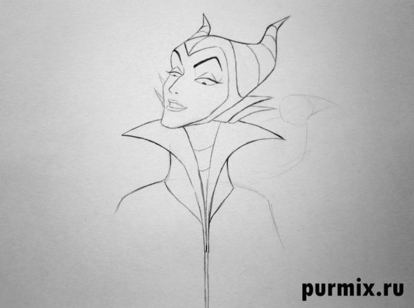 Малефисента в карандаше для начинающих