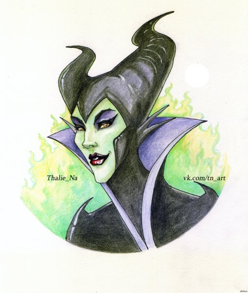 Малефисента рисунок