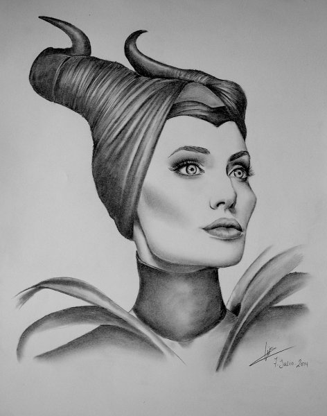 Малефисента для срисовки