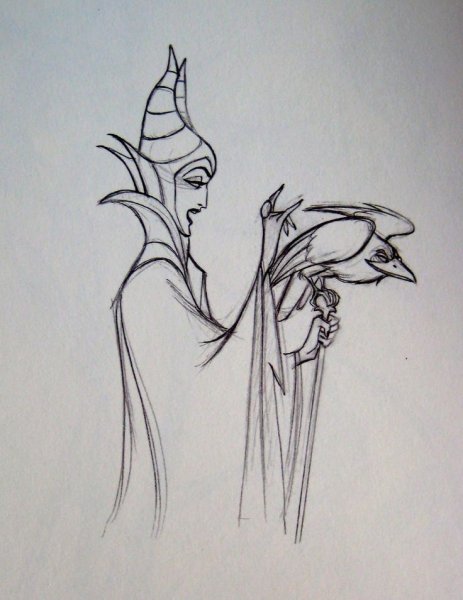 Эскизы Диснеевских злодеев