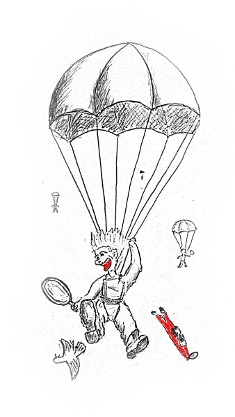 Заяц на парашюте