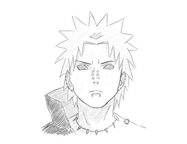 Пейн рисоввать из Наруто