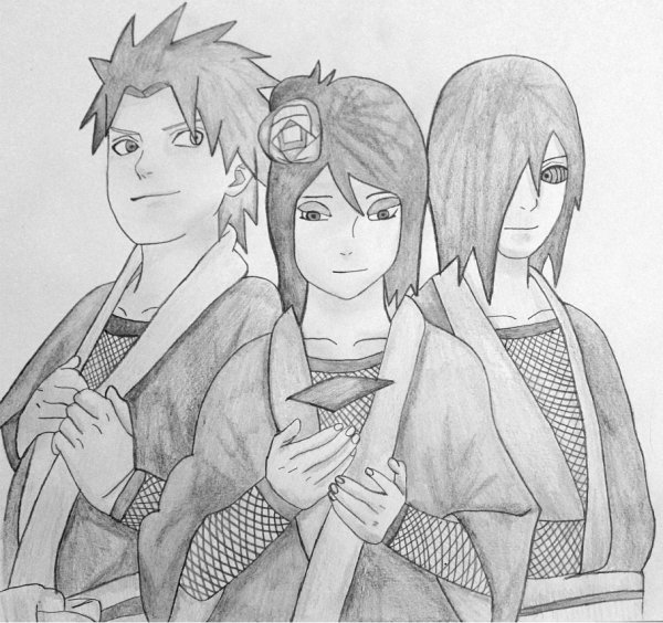 Команда Яхико срисовка