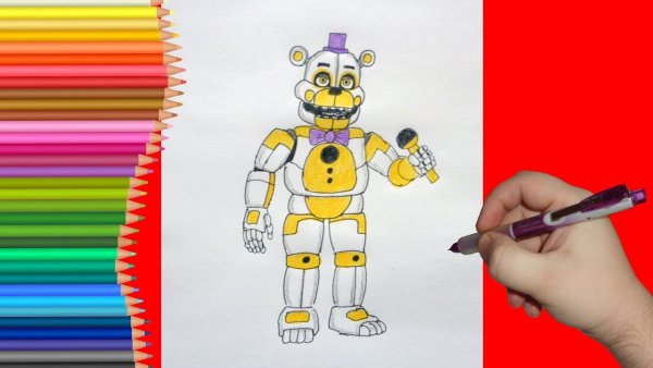 Рисунки ФНАФ фломастерами