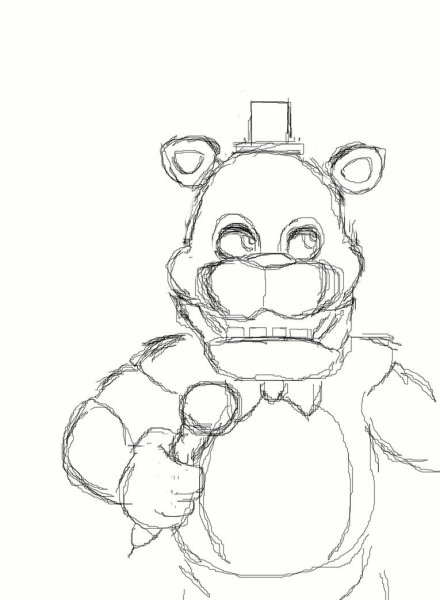 Разукрашки ФНАФ 4 Фредди