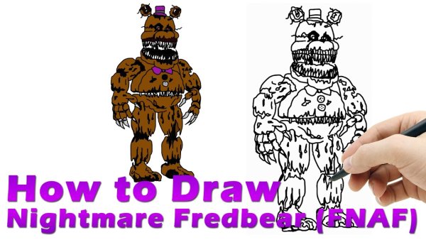 Раскраска Твистед Фредди