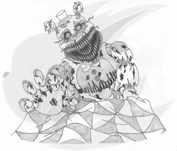 Плюш Голден Фредди арт