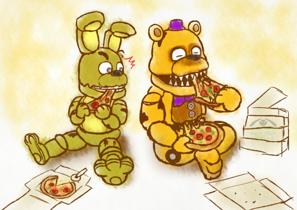 Раскраски ФНАФ кошмарный Фредди