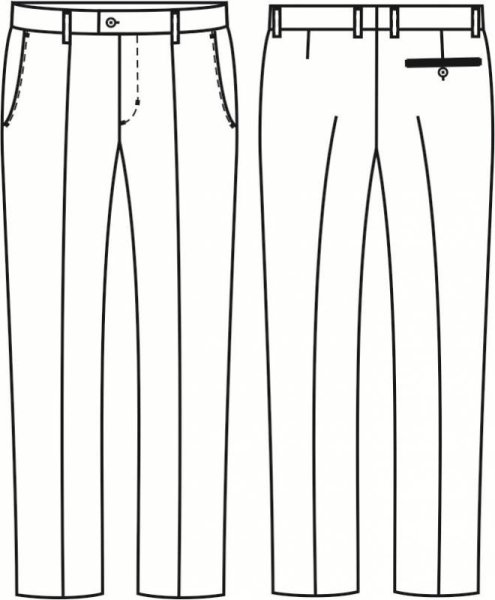 Эскиз мужских брюк
