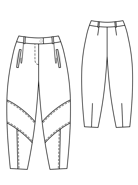 Брюки Бурда техрисунки