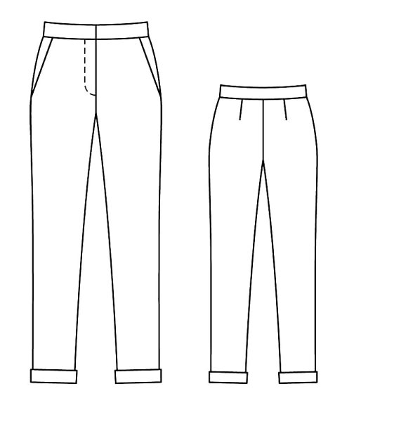 Брюки шаблон